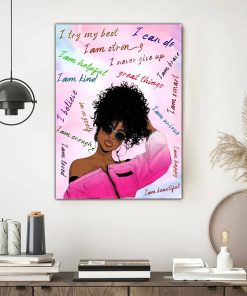 Black Girl Canvas QFKH170501