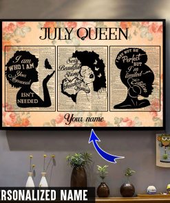 Personalized Name July Queen Canvas QFMM280307